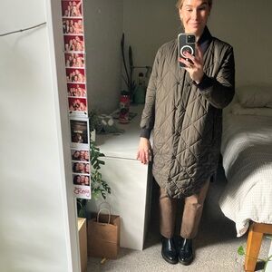 Reversible lululemon long bomber insulated jacket